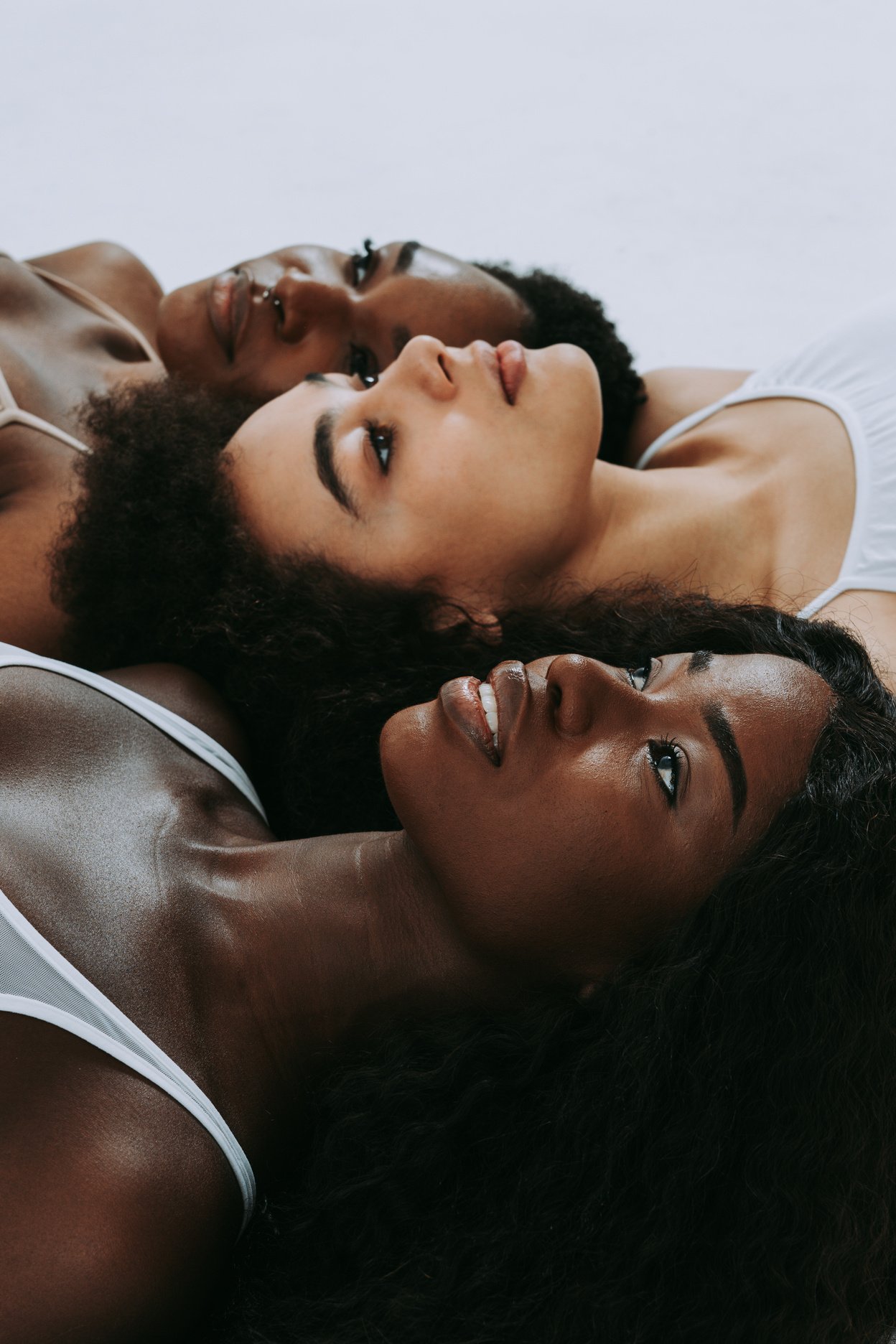 Beautiful Black Women Posing in Studio